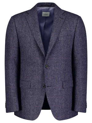 Roy Robson Jacket/Blazer Roy Robson - Shetland Tweed Navy Check Blazer