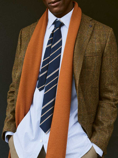 Roy Robson Jacket/Blazer Roy Robson - Shetland Tweed Tan Check Blazer