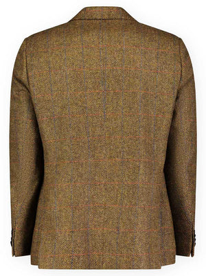 Roy Robson Jacket/Blazer Roy Robson - Shetland Tweed Tan Check Blazer