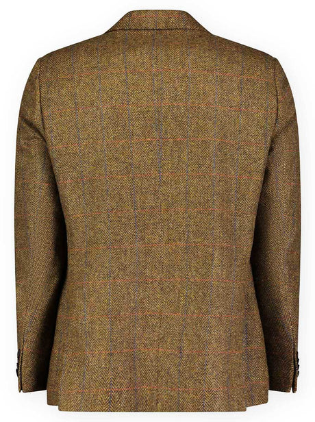 Roy Robson Jacket/Blazer Roy Robson - Shetland Tweed Tan Check Blazer