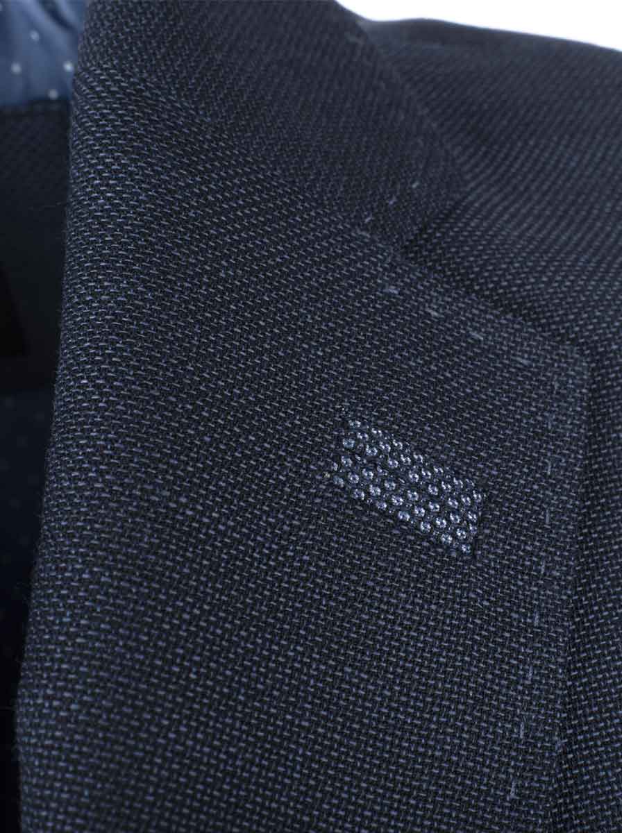 Roy Robson Jacket/Blazer Roy Robson - Textured Wool Blazer w/ Pocket Trim