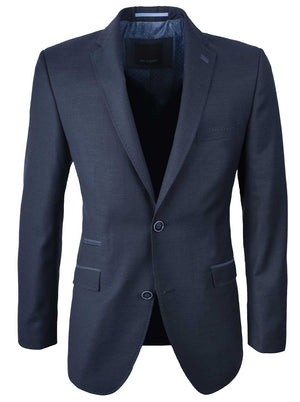 Roy Robson Jacket/Blazer Roy Robson - Textured Wool Blazer w/ Pocket Trim