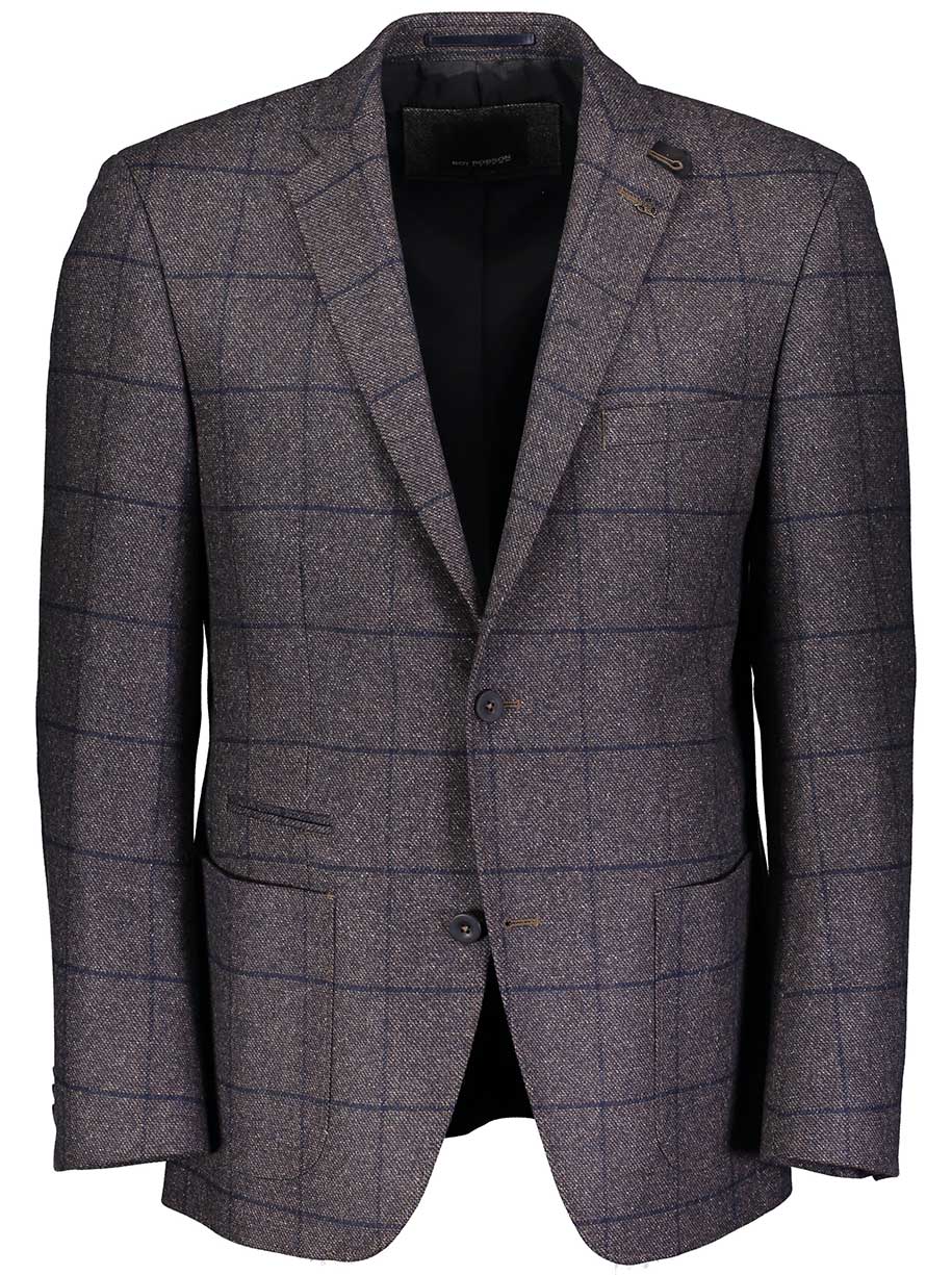 Roy Robson Jacket/Blazer Roy Robson - Textured Wool Check Blazer