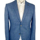 Roy Robson Jacket/Blazer Roy Robson - Wool/Silk/Linen Textured Blue Blazer