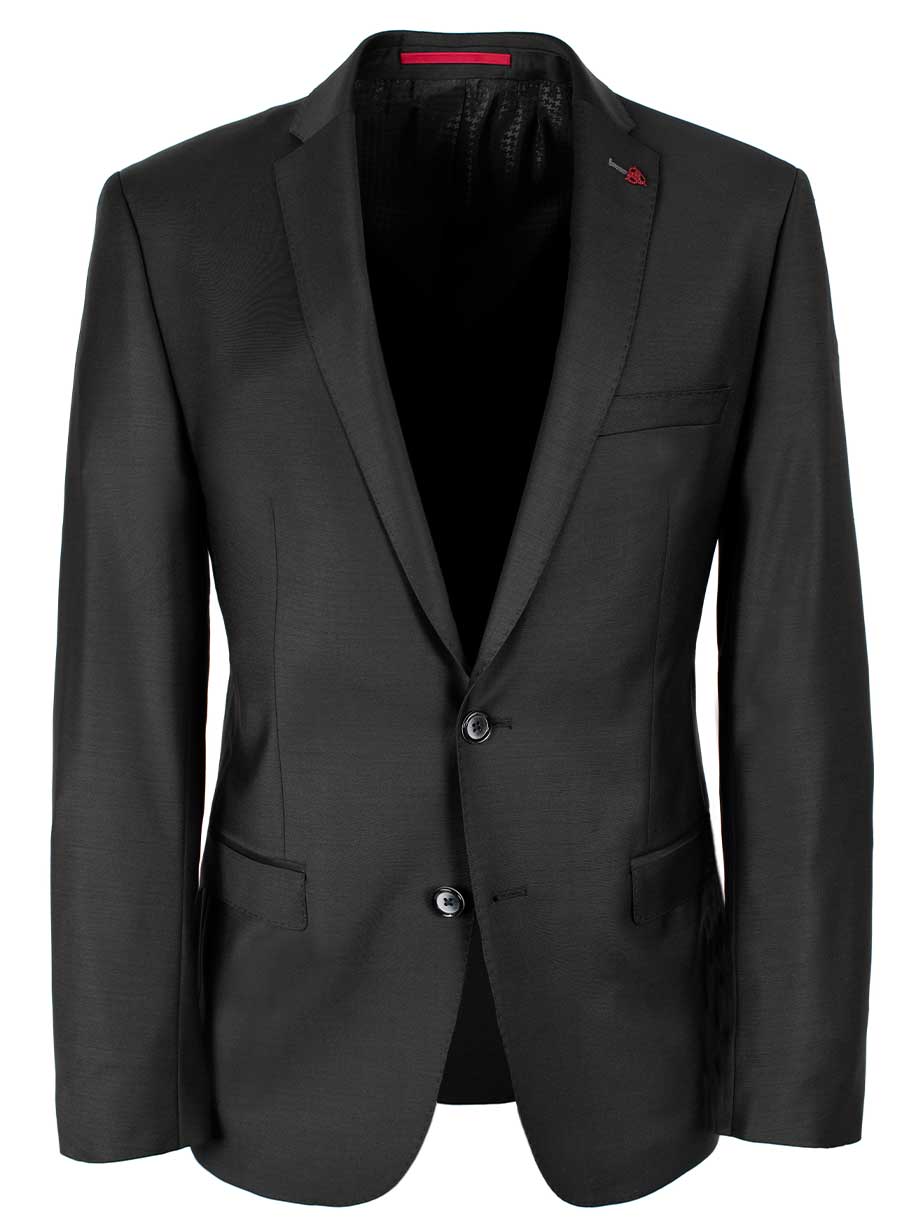 Roy Robson Suits Roy Robson - Suit Jacket - Black Wool Stretch