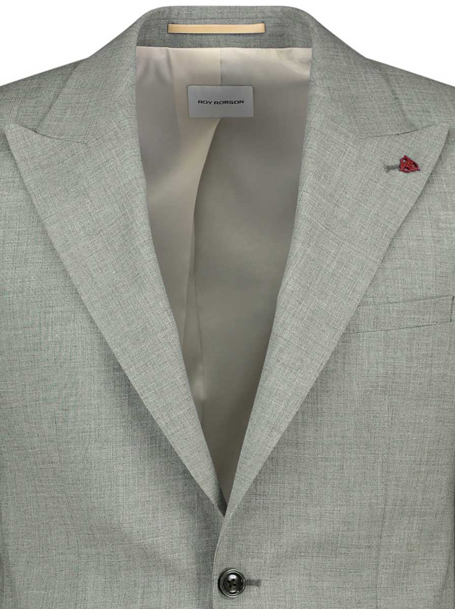 Roy Robson Suits Roy Robson - Suit Jacket - Sage Wool Stretch Slim Fit