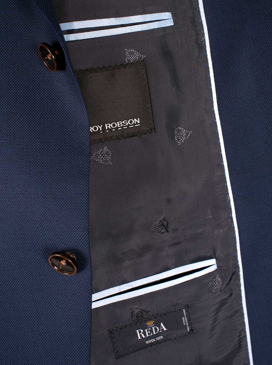 Roy Robson Suits Roy Robson - Suit Jacket - Super 130's Navy Birdseye Wool
