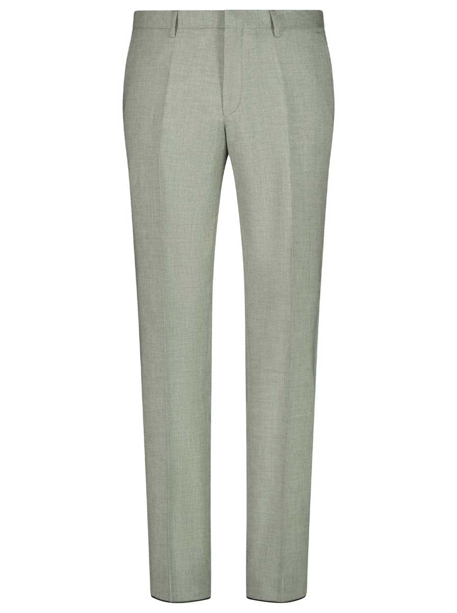 Roy Robson Suits Roy Robson - Suit Trousers - Sage Wool Stretch Slim Fit