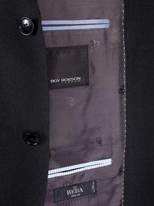 Roy Robson Suits Roy Robson - Super 110's Black Wool Suit