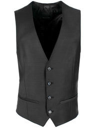 Roy Robson Waistcoat Roy Robson - Suit Waistcoat - Black Wool Stretch