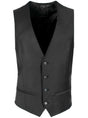 Roy Robson Waistcoat Roy Robson - Suit Waistcoat - Black Wool Stretch