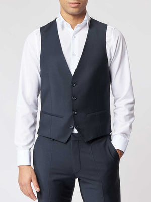 Roy Robson Waistcoat Roy Robson - Suit Waistcoat - Navy Wool Stretch