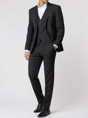 Roy Robson Waistcoat Roy Robson - Suit Waistcoat - Super 110's Charcoal Wool