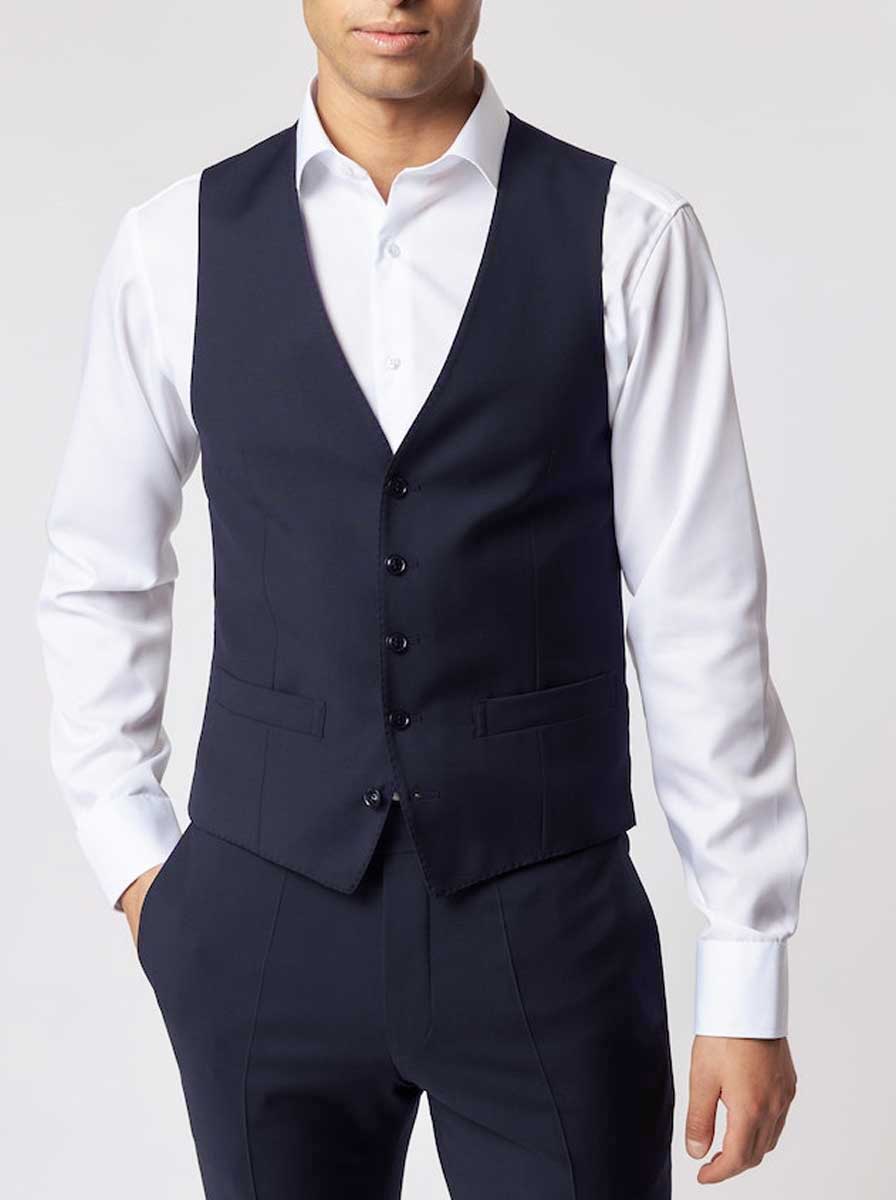 Roy Robson Waistcoat Roy Robson - Suit Waistcoat - Super 110's Navy Wool