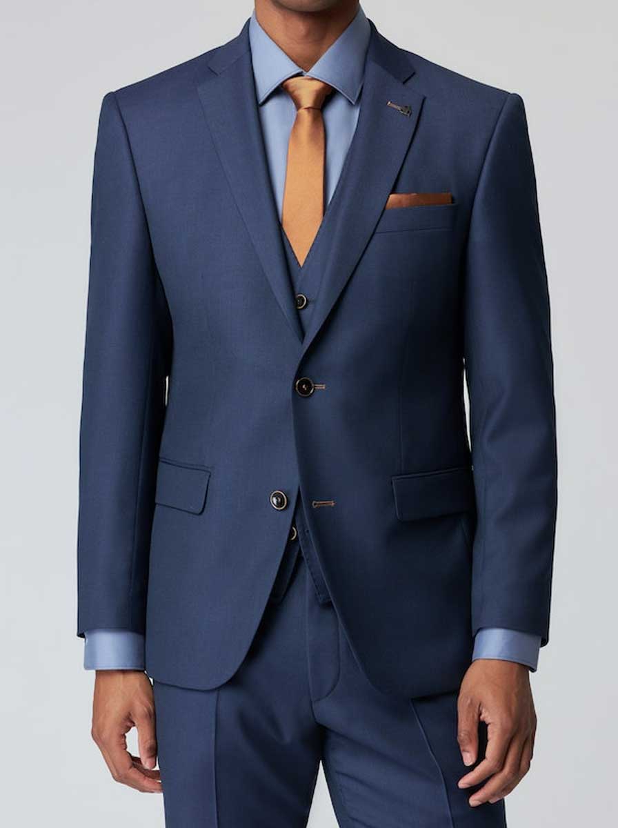 Roy Robson Waistcoat Roy Robson - Suit Waistcoat - Super 130's Navy Birdseye Wool