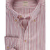 Stenströms Shirts Stenströms - Dark Pink Striped Oxford Shirt