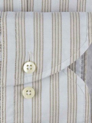 Stenströms Shirts Stenströms - Fitted Body Button Down Striped Oxford Shirt