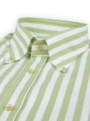 Stenströms Shirts Stenströms - Fitted Body Button Down Striped Oxford Shirt