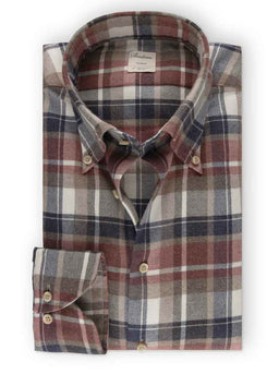 Stenströms Shirts Stenströms - Fitted Body Checked Flannel Shirt