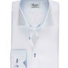 Stenströms Shirts Stenströms - Fitted Body Shirt With Contrast Trim - Colour White