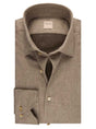 Stenströms Shirts Stenströms - Flannel Twill Beige Shirt