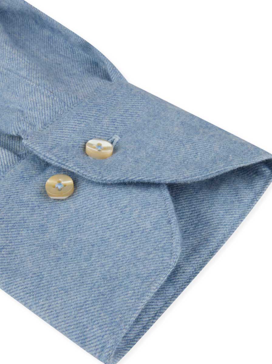 Stenströms Shirts Stenströms - Flannel Twill Blue Shirt