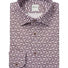 Stenströms Shirts Stenströms - Floral Print Purple Cotton Twill Shirt