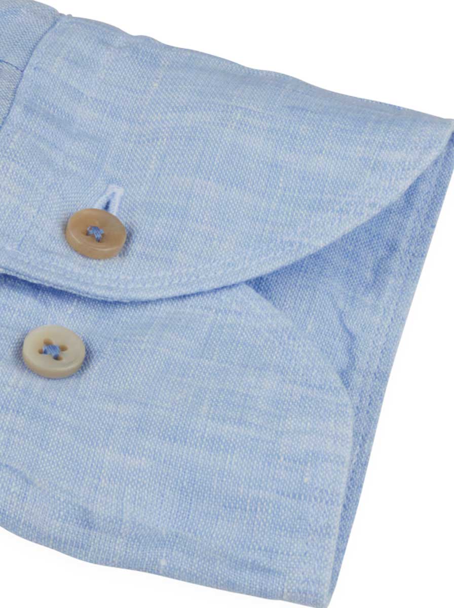 Stenströms Shirts Stenströms - Light Blue Linen Shirt
