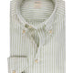 Stenströms Shirts Stenströms - Light Green Striped Oxford Shirt