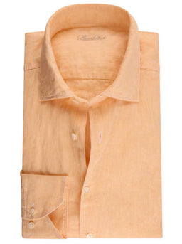 Stenströms Shirts Stenströms - Light Orange Linen Shirt