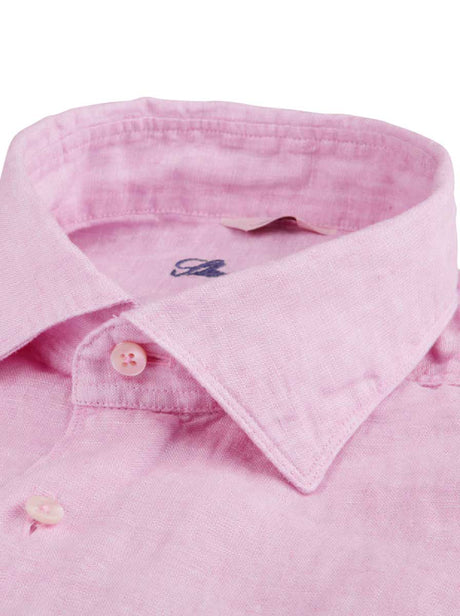 Stenströms Shirts Stenströms - Pink Linen Shirt