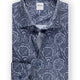 Stenströms Shirts Stenströms - Shirt - Blue Paisley Cotton Twill Shirt
