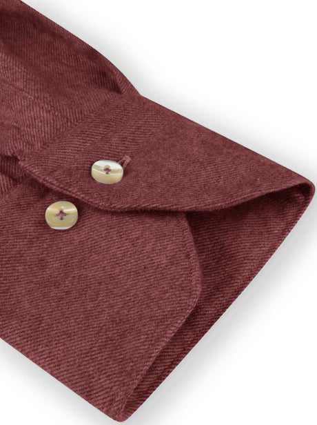Stenströms Shirts Stenströms - Shirt - Burgundy Flannel Shirt