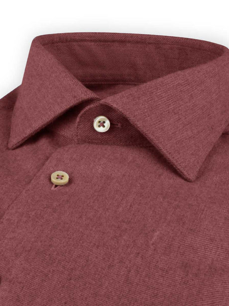 Stenströms Shirts Stenströms - Shirt - Burgundy Flannel Shirt