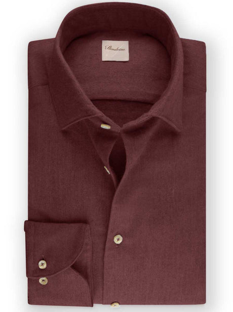 Stenströms Shirts Stenströms - Shirt - Burgundy Flannel Shirt