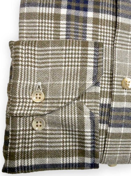 Stenströms Shirts Stenströms - Shirt - Green Checked Flannel Shirt