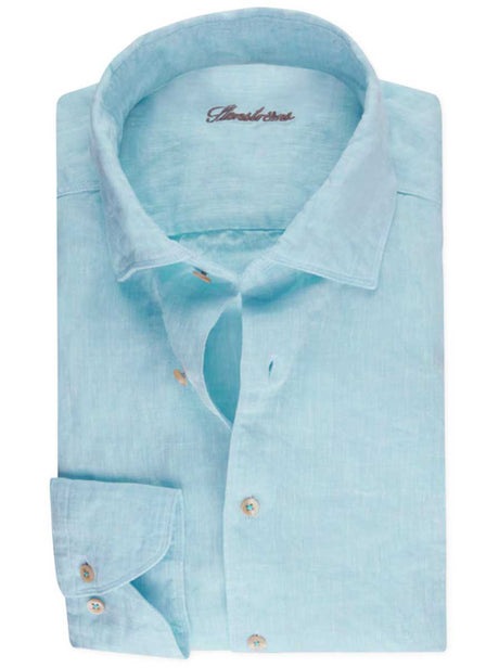 Stenströms Shirts Stenströms - Turquoise Linen Shirt