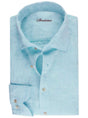 Stenströms Shirts Stenströms - Turquoise Linen Shirt