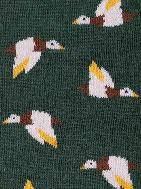 Swole Panda Socks Swole Panda - Grouse Motif Bamboo Green Socks SP396-L