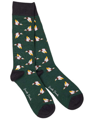 Swole Panda Socks Swole Panda - Grouse Motif Bamboo Green Socks SP396-L