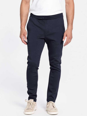 Thomas Maine Chinos/Trousers Thomas Maine - Sweat Pant Navy Cotton Blend
