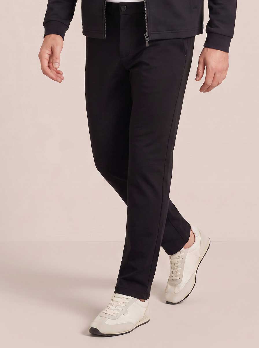 Thomas Maine Chinos/Trousers Thomas Maine - Sweat Pant Navy Cotton Blend
