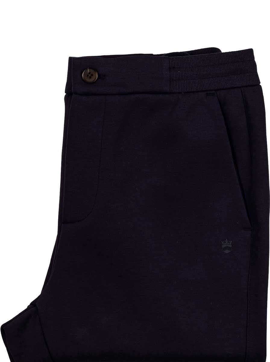 Thomas Maine Chinos/Trousers Thomas Maine - Sweat Pant Navy Cotton Blend