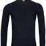 Thomas Maine Knitwear & Jumpers Thomas Maine - 1/4 Zip Navy Cashmere/Wool Cable Jumper