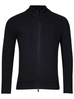 Thomas Maine Knitwear & Jumpers Thomas Maine - Knitted Lined Navy Jacket