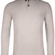 Thomas Maine Knitwear & Jumpers Thomas Maine - Long Sleeve Beige Lambs Wool Polo