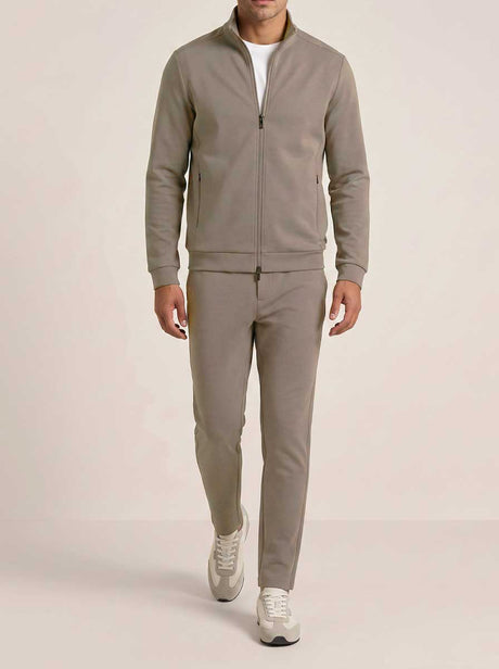 Thomas Maine Knitwear & Jumpers Thomas Maine - Sweatshirt Full Zip Beige Cotton Blend