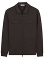 Thomas Maine Knitwear & Jumpers Thomas Maine - Sweatshirt Full Zip Brown Cotton Blend