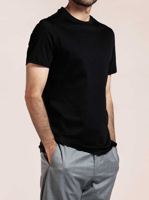 Thomas Maine Polo & T-Shirts Thomas Maine - Liquid Cotton Black T-Shirt