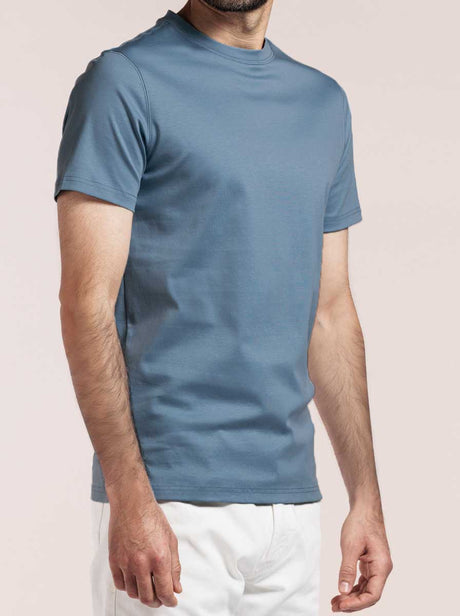 Thomas Maine Polo & T-Shirts Thomas Maine - Liquid Cotton Blue T-Shirt